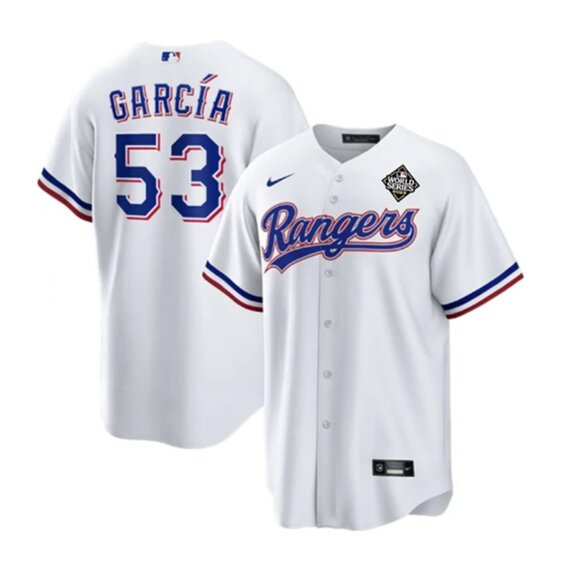 53 Adolis Garc��a 2023 World Series White Stitched Jersey - Picture 1 of 1